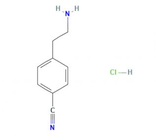 4-cyanophenylethylamine HCl (CAS 167762-80-3) - chemical structure image