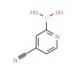 4-Cyanopyridine-2-boronic acid (CAS 1072946-01-0) - chemical structure image