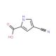 4-Cyanopyrrole-2-carboxylic acid (CAS 80242-24-6) - chemical structure image