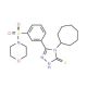 4-Cycloheptyl-5-[3-(morpholine-4-sulfonyl)-phenyl]-4H-[1,2,4]triazole-3-thiol - chemical structure image
