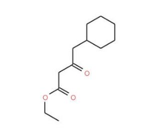 4-Cyclohexyl-3-oxo-butyric acid ethyl ester (CAS 64127-44-2) - chemical structure image