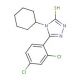 4-Cyclohexyl-5-(2,4-dichloro-phenyl)-4H-[1,2,4]triazole-3-thiol (CAS 309280-99-7) - chemical structure image