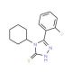 4-Cyclohexyl-5-(2-fluoro-phenyl)-4H-[1,2,4]triazole-3-thiol - chemical structure image