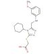 [(4-cyclohexyl-5-{[(3-methoxyphenyl)amino]methyl}-4H-1,2,4-triazol-3-yl)thio]acetic acid - chemical structure image