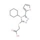 (4-Cyclohexyl-5-furan-2-yl-4H-[1,2,4]triazol-3-yl-sulfanyl)acetic acid (CAS 337487-27-1) - chemical structure image