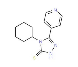 4-Cyclohexyl-5-pyridin-4-yl-4H-[1,2,4]triazole-3-thiol - chemical structure image