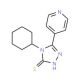 4-Cyclohexyl-5-pyridin-4-yl-4H-[1,2,4]triazole-3-thiol - chemical structure image
