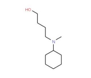 4-[Cyclohexyl(methyl)amino]-1-butanol (CAS 78345-59-2) - chemical structure image