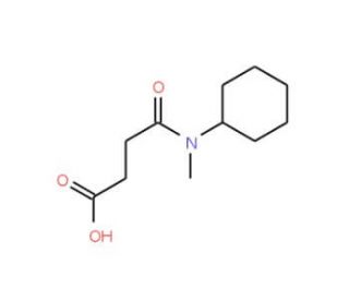 4-[Cyclohexyl(methyl)amino]-4-oxobutanoic acid (CAS 714278-92-9) - chemical structure image