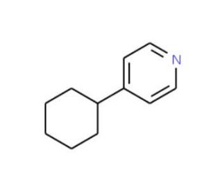 4-Cyclohexyl-pyridine (CAS 13669-35-7) - chemical structure image