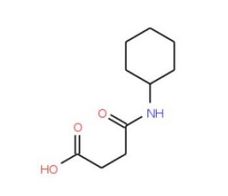 4-(Cyclohexylamino)-4-oxobutanoic acid (CAS 21451-32-1) - chemical structure image