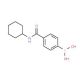 4-(Cyclohexylaminocarbonyl)phenylboronic acid (CAS 762262-07-7) - chemical structure image