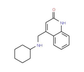 4-Cyclohexylaminomethyl-1H-quinolin-2-one - chemical structure image