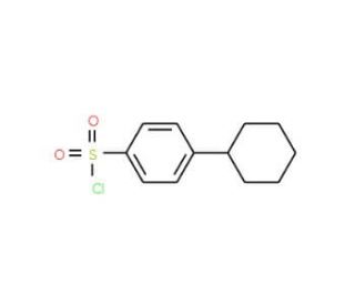 4-cyclohexylbenzenesulfonyl chloride (CAS 56354-57-5) - chemical structure image