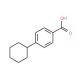 4-Cyclohexylbenzoic acid (CAS 20029-52-1) - chemical structure image