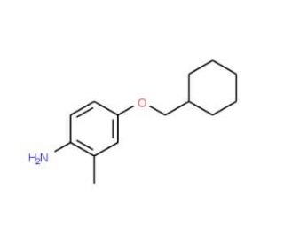 4-(Cyclohexylmethoxy)-2-methylaniline - chemical structure image