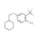 4-(Cyclohexylmethoxy)-2-(trifluoromethyl)aniline - chemical structure image