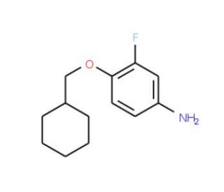 4-(Cyclohexylmethoxy)-3-fluoroaniline - chemical structure image