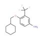 4-(Cyclohexylmethoxy)-3-(trifluoromethyl)aniline - chemical structure image