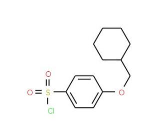 4-(cyclohexylmethoxy)benzenesulfonyl chloride - chemical structure image