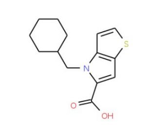 4-Cyclohexylmethyl-4H-thieno[3,2-b]pyrrole-5-carboxylic acid - chemical structure image