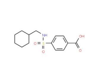 4-(Cyclohexylmethyl-sulfamoyl)-benzoic acid - chemical structure image