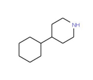 4-Cyclohexylpiperidine (CAS 14446-73-2) - chemical structure image