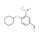 4-(Cyclohexylsulfanyl)-3-nitrobenzenecarbaldehyde (CAS 270262-95-8) - chemical structure image