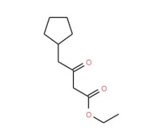 4-Cyclopentyl-3-oxo-butyric acid ethyl ester (CAS 68104-99-4) - chemical structure image
