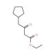 4-Cyclopentyl-3-oxo-butyric acid ethyl ester (CAS 68104-99-4) - chemical structure image