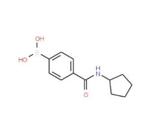 4-(Cyclopentylaminocarbonyl)phenylboronic acid (CAS 850568-15-9) - chemical structure image