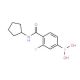 4-(Cyclopentylcarbamoyl)-3-fluorophenylboronic acid (CAS 957034-70-7) - chemical structure image