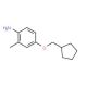 4-(Cyclopentylmethoxy)-2-methylaniline - chemical structure image