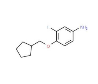 4-(Cyclopentylmethoxy)-3-fluoroaniline - chemical structure image