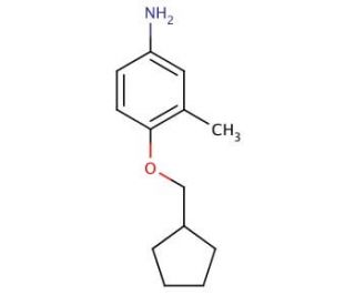 4-(Cyclopentylmethoxy)-3-methylaniline - chemical structure image