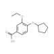 4-(Cyclopentyloxy)-3-ethoxybenzoic acid - chemical structure image
