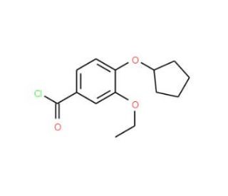 4-(cyclopentyloxy)-3-ethoxybenzoyl chloride - chemical structure image