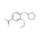 4-(cyclopentyloxy)-3-ethoxybenzoyl chloride - chemical structure image