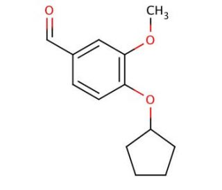 4-Cyclopentyloxy-3-methoxy-benzaldehyde - chemical structure image