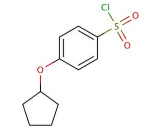 4-(cyclopentyloxy)benzenesulfonyl chloride - chemical structure image
