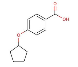 4-(cyclopentyloxy)benzoic acid - chemical structure image