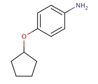 4-Cyclopentyloxy-phenylamine (CAS 26455-36-7) - chemical structure image