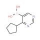 4-Cyclopentylpyrimidine-5-boronic acid (CAS 1072945-80-2) - chemical structure image