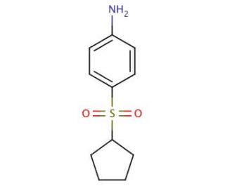 4-(cyclopentylsulfonyl)aniline - chemical structure image