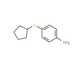 4-(cyclopentylthio)aniline - chemical structure image