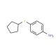 4-(cyclopentylthio)aniline - chemical structure image