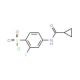 4-cyclopropaneamido-2-fluorobenzene-1-sulfonyl chloride - chemical structure image