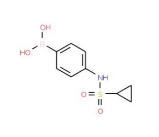 4-(Cyclopropanesulfonamido)phenylboronic acid (CAS 1072945-68-6) - chemical structure image