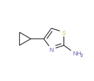 4-Cyclopropyl-1,3-thiazol-2-amine (CAS 324579-90-0) - chemical structure image