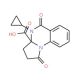 4-cyclopropyl-1,5-dioxo-2,3,4,5-tetrahydropyrrolo[1,2-a]quinazoline-3a(1H)-carboxylic acid - chemical structure image